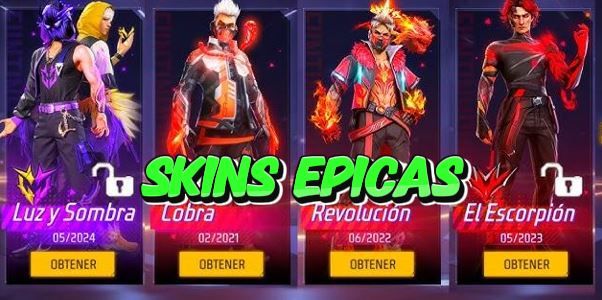 Cómo Conseguir Skins Épicas en Free Fire